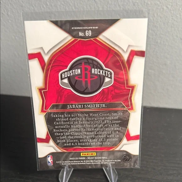 Jabari Smith Jr. Select Rookie Card NBA Houston Rockets - Picture 2 of 2